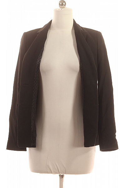 RENÉ LEZARD Černý Polyamidový Blejzr Elegantní Business Vypasované Jednořadé Kapsy Vel. 38 | RENÉ LEZARD | obrázek 3