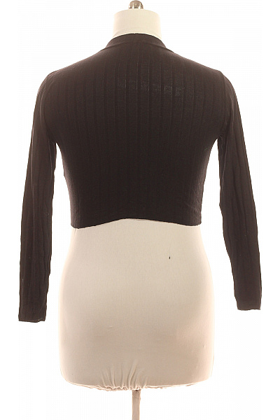 ZAUBERSTERN Dámské tričko s dlouhým rukávem černé crop top basic Vel. L | ZAUBERSTERN | obrázek 3