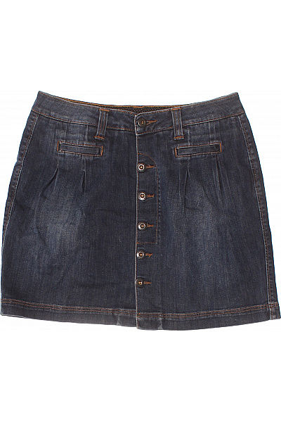 CAMPUS Dámská tmavě modrá džínová mini áčková sukně s knoflíky Vel. S | CAMPUS | obrázek 2