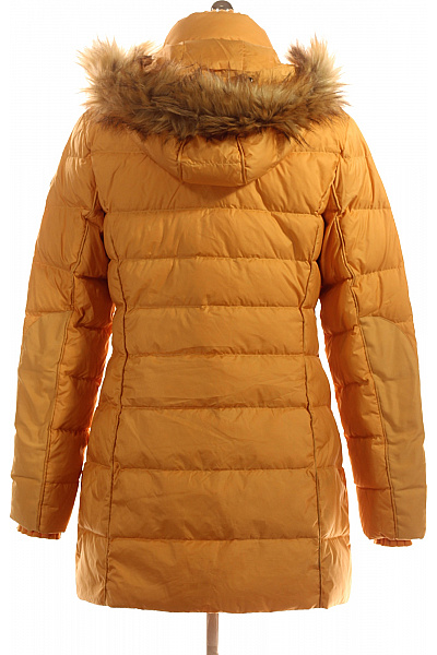 Marc O´Polo Dámská žlutá péřová prošívaná zimní parka s kapucí a kožíškem Vel. 40 | Marc O´Polo | obrázek 3