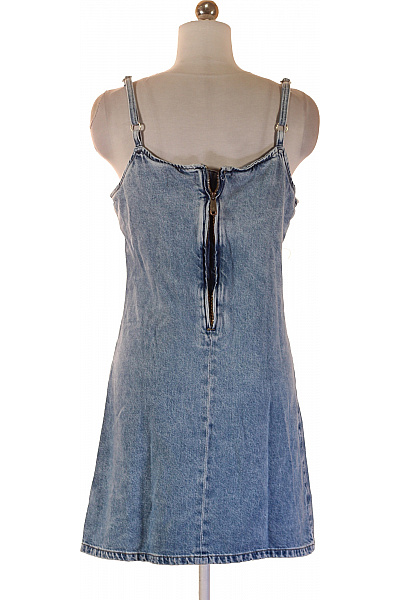 Calvin Klein Dámské modré džínové mini šaty na ramínka letní retro Vel. M | Calvin Klein | obrázek 2