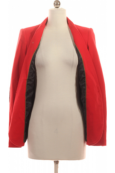 ZARA Dámské Sako Červený Second hand Vel. XS | ZARA | obrázek 3