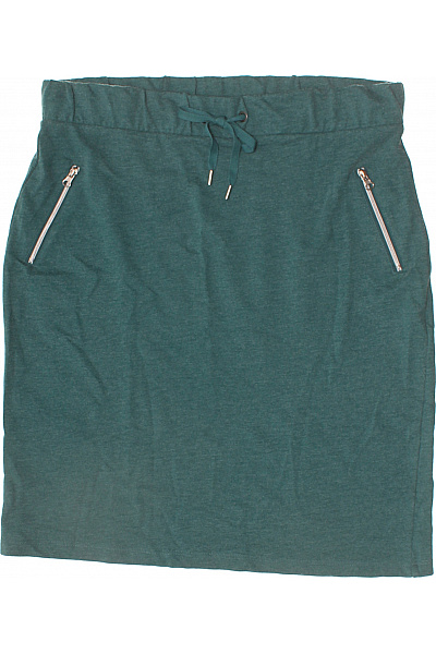 One More Story Dámská Sportovní Pouzdrová Sukně Zelená Se Zipem A Gumou V Pase Vel. 42