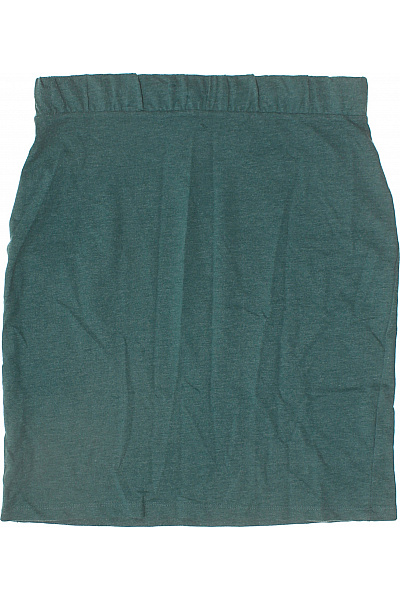 one more story Dámská sportovní pouzdrová sukně zelená se zipem a gumou v pase Vel. 42 | one more story | obrázek 2
