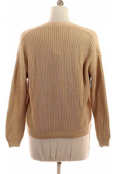 LAWRENCE GREY Dámský bavlněný crop kardigan béžový žebrovaný propínací Velikost m | LAWRENCE GREY | obrázek 3