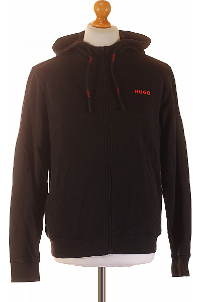 Hugo Boss Pánská černá mikina s kapucí a červeným nápisem na zip Vel. S | Hugo Boss | obrázek 2