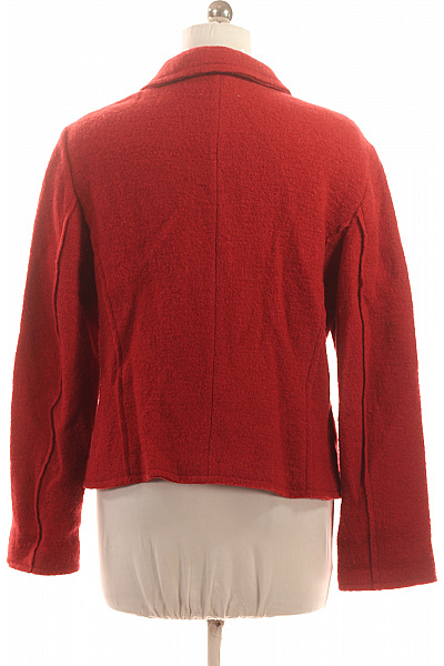 Paul Smith Červené vlněné sako dámské vypasované dvouřadé do pasu elegantní podzimní Vel. 44 | Paul Smith | obrázek 2