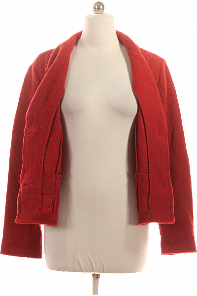 Paul Smith Červené vlněné sako dámské vypasované dvouřadé do pasu elegantní podzimní Vel. 44 | Paul Smith | obrázek 3