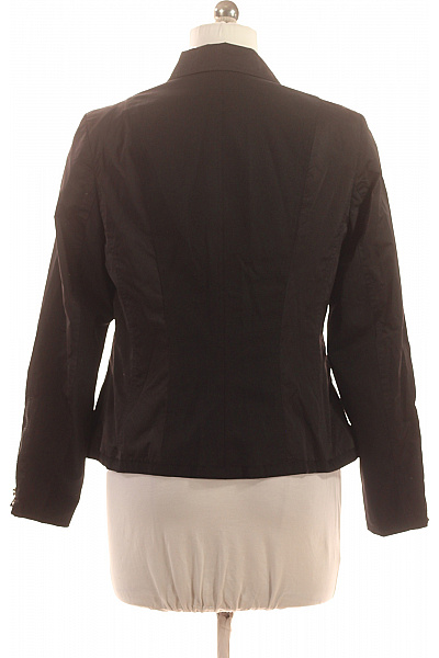 Černý vypasovaný blejzr se zipy a nášivkou moderní ležérní Velikost 40 | Unimoda | obrázek 2