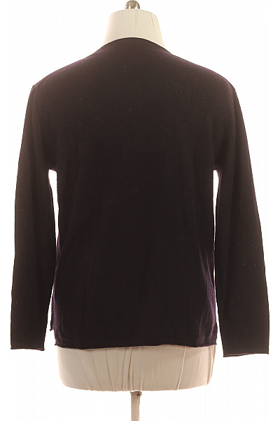 Zwillingsherz Dámský tmavě fialový basic pulovr přes hlavu elegantní Vel. xl | Zwillingsherz | obrázek 2