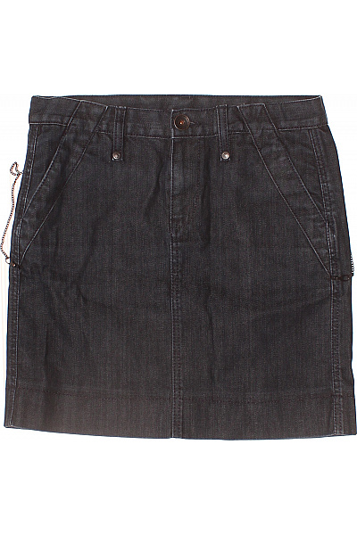 BENETTON Dámská černá džínové mini sukně s kapsami Vel. 40 | BENETTON | obrázek 2