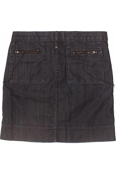 BENETTON Dámská černá džínové mini sukně s kapsami Vel. 40 | BENETTON | obrázek 3