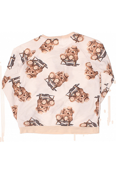 Dětská dívčí mikina krémová s potiskem medvídků na lehátku Vel. 128 | Unimoda | obrázek 2