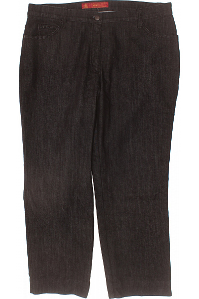 BRAX Dámské Bavlněné Tmavé Džíny Rovné S Kapsami Vel. 46