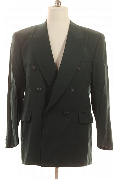 Carl Gross Dámský Zelený Dvouřadý Blejzr Elegantní Business Na Běžné Nošení Velikost 54