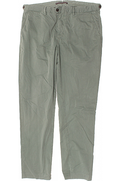 TOMMY HILFIGER Pánské Chino volnočasové rovné dlouhé zelené ležérní s kapsami Vel. L | TOMMY HILFIGER | obrázek 2