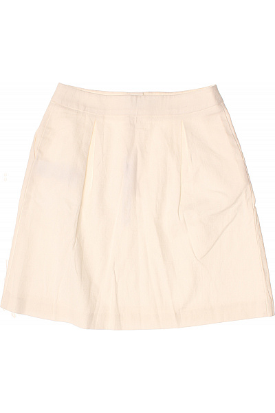 NAF NAF Béžová bavlněná áčková minisukně s knoflíky Vel. 36 | NAF NAF | obrázek 3