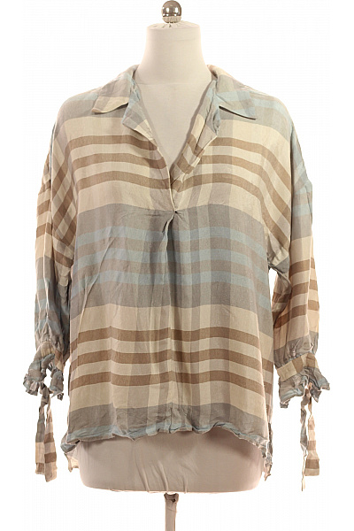 IMPERIAL Dámská halenka s krátkým rukávem pruhovaná volná Velikost m | IMPERIAL | obrázek 2