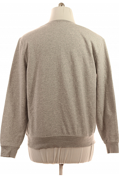 Pánská bavlněná šedá mikina přes hlavu s potiskem medvěda Velikost l | Unimoda | obrázek 2