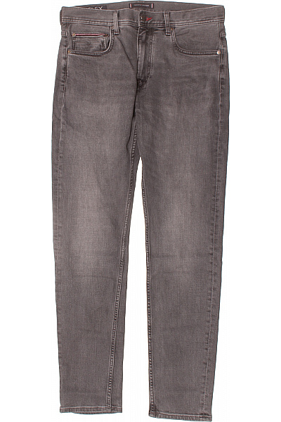 Pánské Džíny Šedé TOMMY HILFIGER Second Hand Vel. 32/32