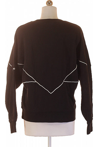 ADIDAS Dámská bavlněná černá mikina přes hlavu s dlouhým rukávem streetwear Vel. s | ADIDAS | obrázek 2