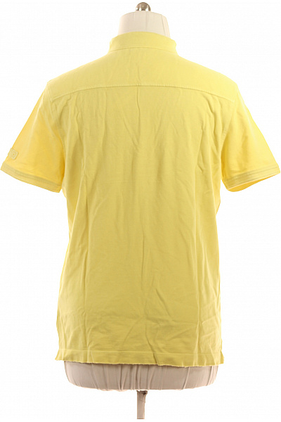 camel active Pánské bavlněné žluté polo tričko s krátkým rukávem a kapsou Velikost XL | camel active | obrázek 2