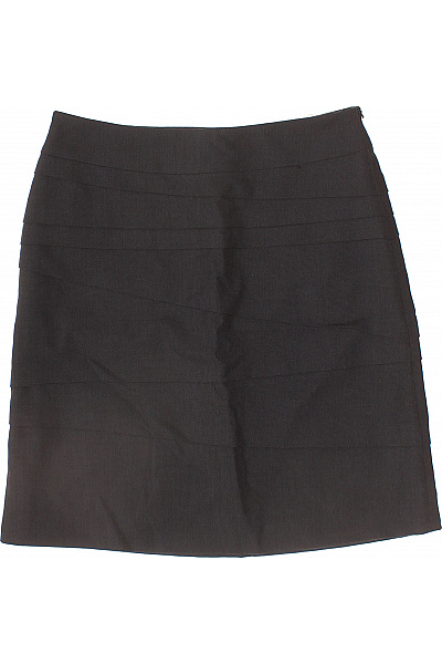 COMMA Dámská polyesterová černá pouzdrová vrstvená sukně ke kolenům business Velikost 34 | COMMA | obrázek 2