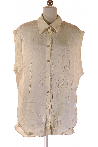 HM  Dámská béžová halenka bez rukávů elegantní košilová Vel. 175 | HM  | obrázek 2