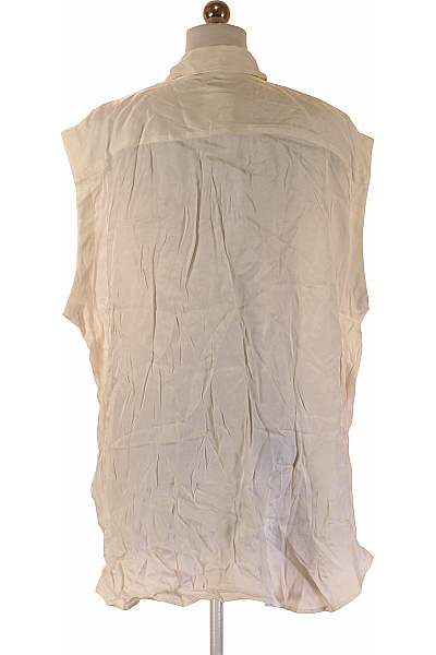 HM  Dámská béžová halenka bez rukávů elegantní košilová Vel. 175 | HM  | obrázek 3