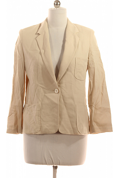 Max Mara Vlněný béžový blejzr s jedním knoflíkem ležérní jarní Vel. 42 | Max Mara | obrázek 2