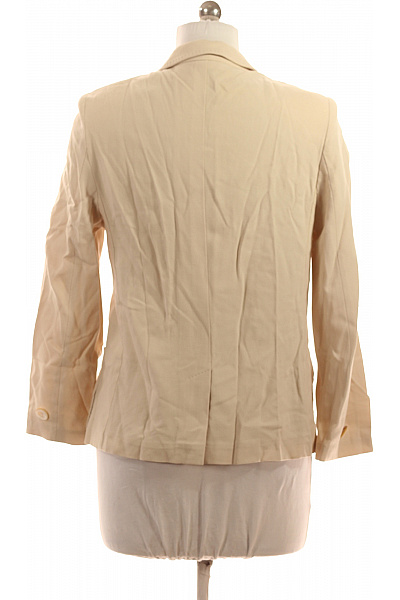 Max Mara Vlněný béžový blejzr s jedním knoflíkem ležérní jarní Vel. 42 | Max Mara | obrázek 3