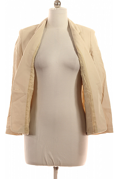 Max Mara Vlněný béžový blejzr s jedním knoflíkem ležérní jarní Vel. 42 | Max Mara | obrázek 4