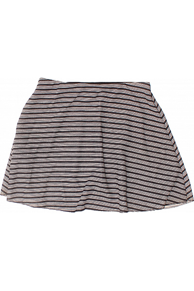 ZARA Dámská polyesterová pruhovaná krátká áčková sukně s pružným pasem Vel. S | ZARA | obrázek 3