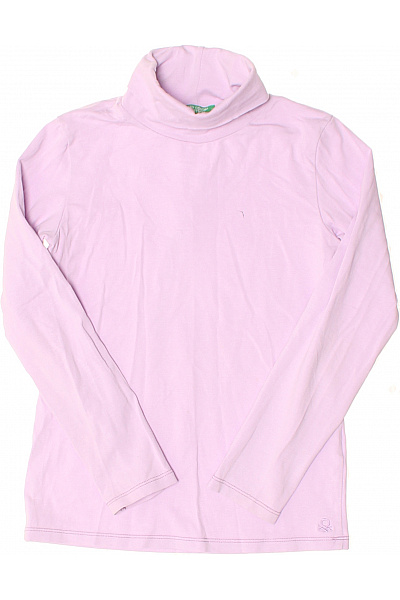 BENETTON Dívčí tričko rolák dlouhý rukáv lila jemné | BENETTON | obrázek 2