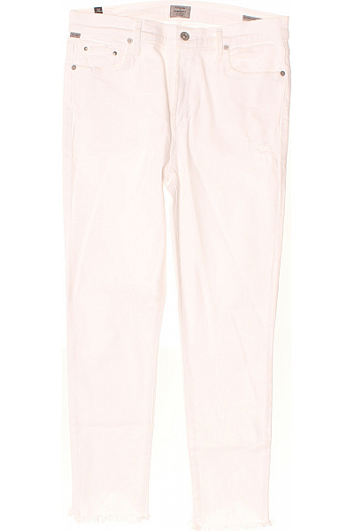 Citizensof Humanity Dámské Bílé Bavlněné Džíny S Roztřepenými Nohavicemi Vel. 30