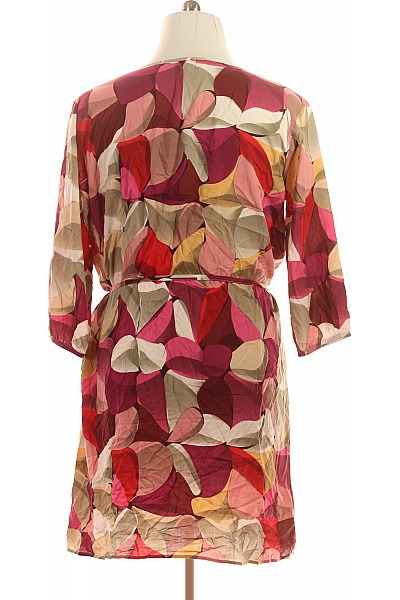 Cartoon Dámské letní šaty zavinovací s páskem barevné lístky Vel. 44 | Cartoon | obrázek 2