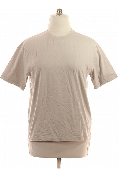 JOOP! Pánské bavlněné tričko basic béžové jednobarevné s krátkým rukávem a kulatým výstřihem Vel. l | JOOP! | obrázek 2