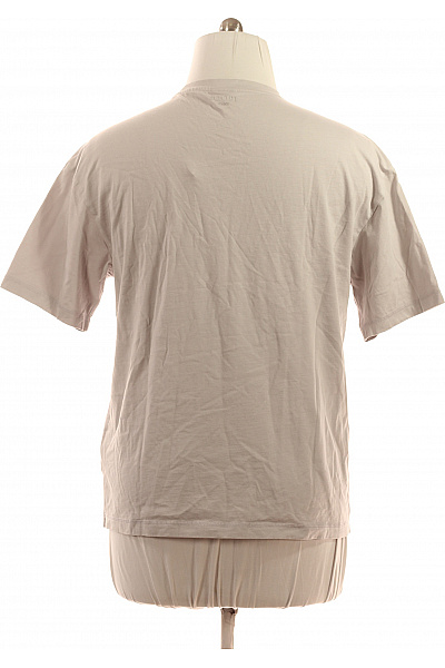 JOOP! Pánské bavlněné tričko basic béžové jednobarevné s krátkým rukávem a kulatým výstřihem Vel. l | JOOP! | obrázek 3