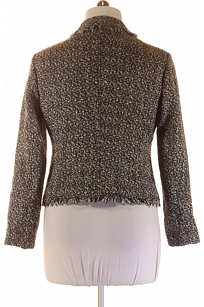 Teplé Dámské Sako Černobílé Second hand Vel. 44 | Unimoda | obrázek 3