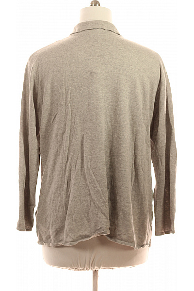 Ralph Lauren Dámský bavlněný propínací kardigan s límečkem šedý Velikost XL | Ralph Lauren | obrázek 3