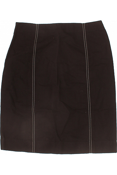 Loft Dámská bavlněná pouzdrová sukně černá elegantní rovná ke kolenům Vel. 6 | Loft | obrázek 2