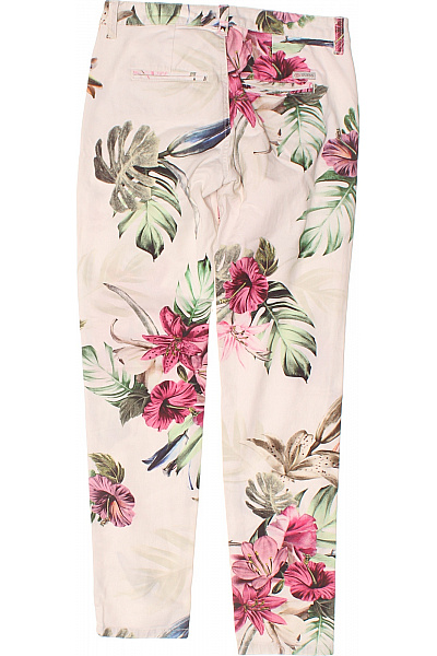 Guess Dámské dlouhé kalhoty květované světlé rovné ležérní s potiskem Vel. 24 | Guess | obrázek 3