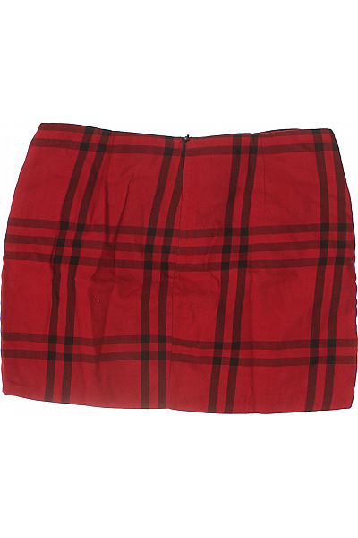 ZARA Dámská bavlněná červená károvaná mini řasená sukně Vel. S | ZARA | obrázek 3