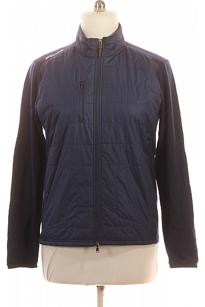Ralph Lauren Pánská Prošívaná Hybridní Bunda Tmavě Modrá Sportovní Lehká Se Zipem Velikost L