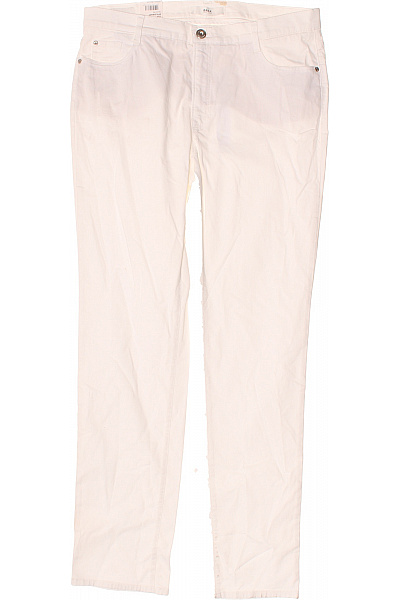 BRAX Bavlněné Rovné Kalhoty Volnočasové Dámské Bílé Vel. 42