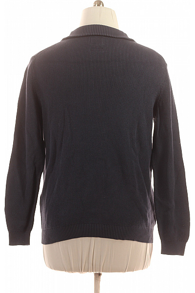 camel active Pánská bavlněná modrá mikina waffle bez kapuce se zipem u krku Velikost XL | camel active | obrázek 3