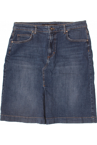 Marc O´Polo Dámská bavlněná džínové sukně modré ke kolenům rovná Velikost M | Marc O´Polo | obrázek 2