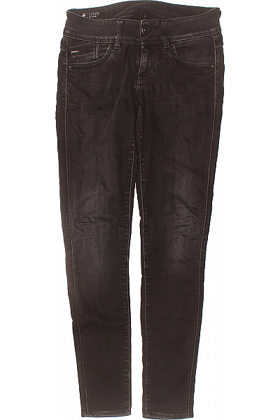 G-Star Dámské černé Skinny Džíny LYNN Seprané Strečové úzké Vel. 28/32