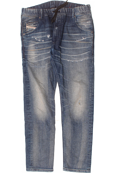 DIESEL Roztrhané Pánské Džíny Modré Second Hand Vel. 34