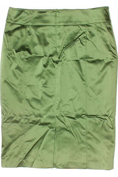 STRENESSE Dámská pouzdrová sukně acetátová zelená elegantní business ke kolenům rovná Vel. 36 | STRENESSE | obrázek 3